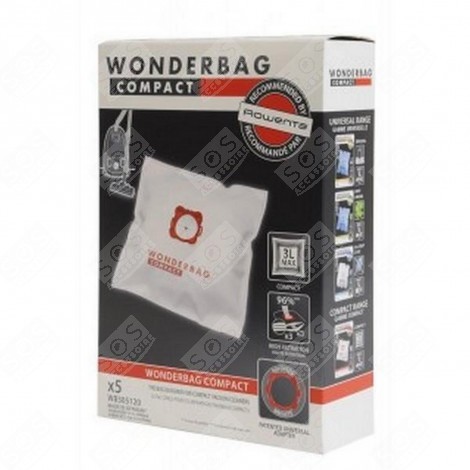 BOITE DE 5 SACS VACUUM CLEANER  - WB305120
