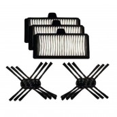 Kit MRK03: 3 Hepa filters + 6 lateral brushes
