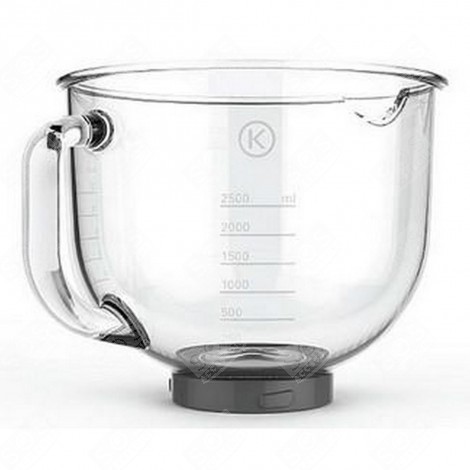 AX550 5L GRADUATED GLASS BOWL FOR KMIX ROBOTS FOOD PROCESSOR - AW20000006