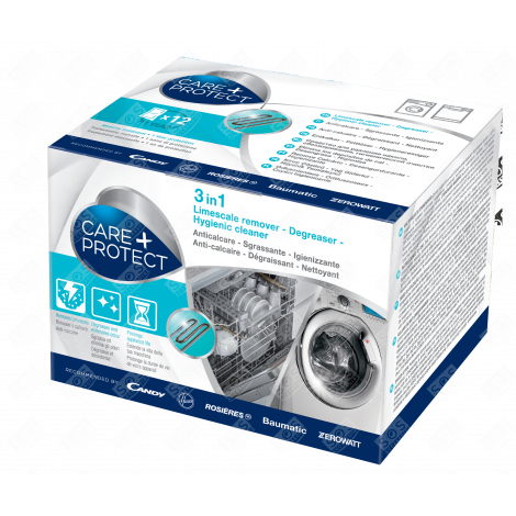 3-IN-1 DESCALER/DEGREASER/CLEANER 12 X 50G WASHING MACHINE - 35601768 , CDP1012