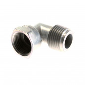 Gas connection elbow 1/2 flat seal
