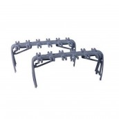 Set of 2 glass holder brackets for bottom rack