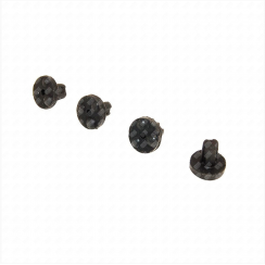Set of 4 rubber rack end caps