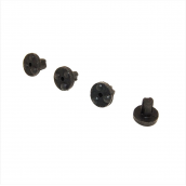 Set of 4 rubber rack end caps
