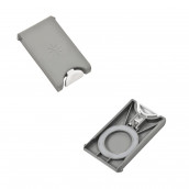 Rinse aid distributor flap