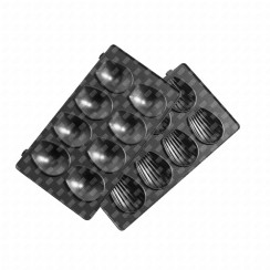 Set of 2 mini madeleine plates