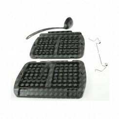 Set of 2 waffle plates + ladle