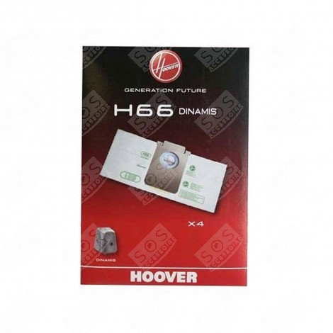 BOX OF 4 X H66 BAGS VACUUM CLEANER  - 35600852