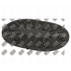 Grey removable grille