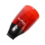 Red container with attachment