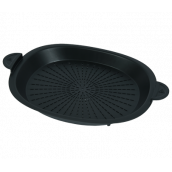 Black steam tray