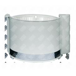 Filter holder + flap door