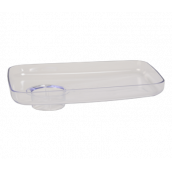 Transparent plastic plate