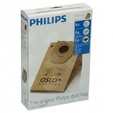 BOX OF 6 BAGS OSLO+ VACUUM CLEANER  - HR6938