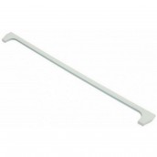 Front trim for glass shelf