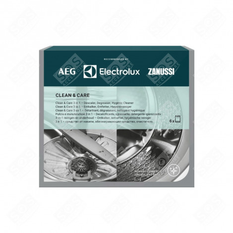 DESCALER, DEGREASER, HYGIENIC CLEANER (12 SACHETS X 50G) DISHWASHER - 902979919 M3GCP400
