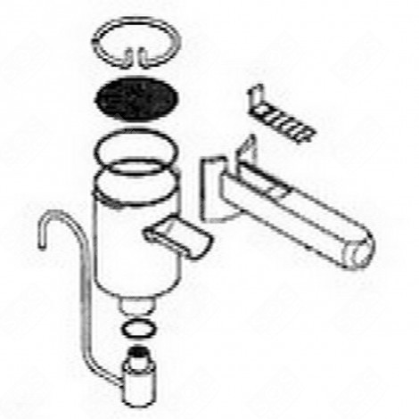 FILTER HOLDER 'SHORT SPOUT' COFFEE MAKER, ESPRESSO - 59107
