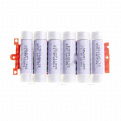 Battery with electronic card