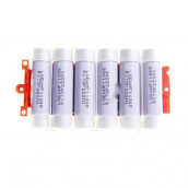 Battery with electronic card