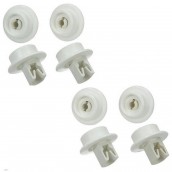 Set of 8 bottom rack wheels
