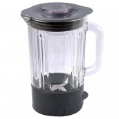 Complete glass blender bowl