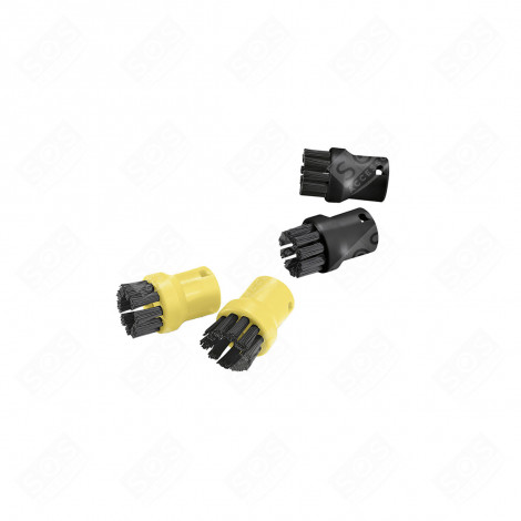 SET OF 4 ROUND BRUSH ATTACHMENTS VACUUM CLEANER  - 28632640