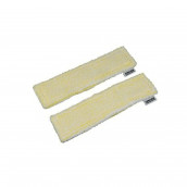 Yellow microfiber cloths with Velcro (2 pieces)