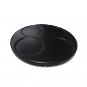 Black crepe plate