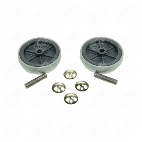 REAR WHEELS + AXLE + CLIPS VACUUM CLEANER  - 22384200