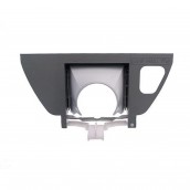 White funnel with bracket