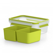 Snack box with two compartments