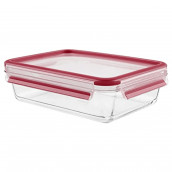 Rectangular glass box for storage of 700 ml