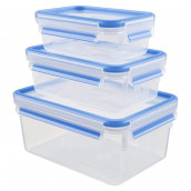 Set of plastic storage boxes (x3)