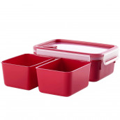Special microwave box red with MasterSeal compartments 1.2 l