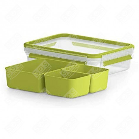 GREEN SNACK BOX 3 COMPARTMENTS MASTERSEAL 1.2 L ACCESSORIES AND MAINTENANCE  - K3100412