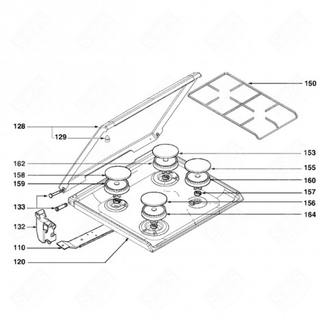 FIRE PLATE (MARK 120) GAS / ELECTRIC OVENS - C171340C9
