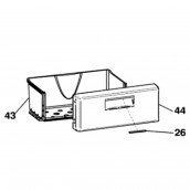 Original lower drawer (reference 43)