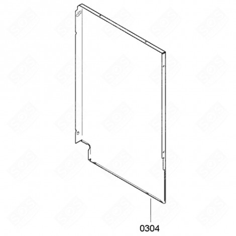 SIDE PART OF THE HOUSING (REFERENCE 0304) ORIGINAL DISHWASHER - 00685953