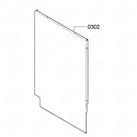 SIDE PART OF THE HOUSING ORIGINAL DISHWASHER - 00685952