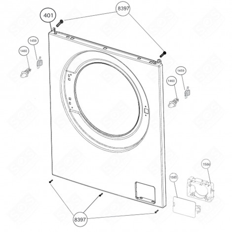 FRONT ORIGINAL WASHING MACHINES - 2851420100