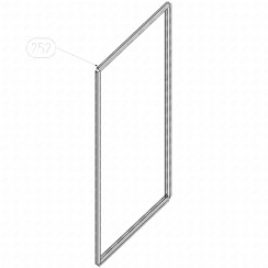 Refrigerator door seal (marking 252)