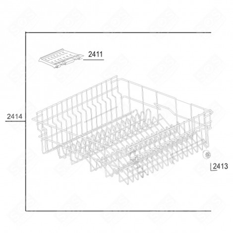 UPPER BASKET (MARK 2414) DISHWASHER - 1751309500