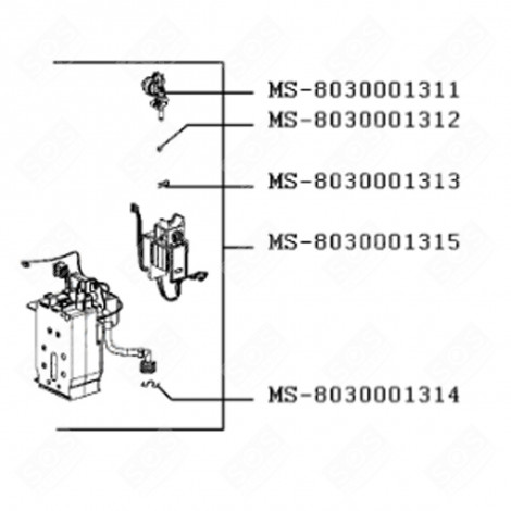 RESISTOR (MARK MS-8030001315) COFFEE MAKER, ESPRESSO - MS-8030001315
