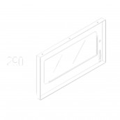 Oven bottom glass (reference 290)