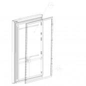 Refrigerator Door Seal (Reference 252)