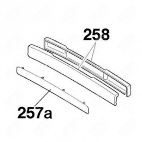 FRONT HANDLE (CODE 258) DISHWASHER - 41025566