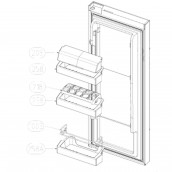 Bottle rack (ref. 258)