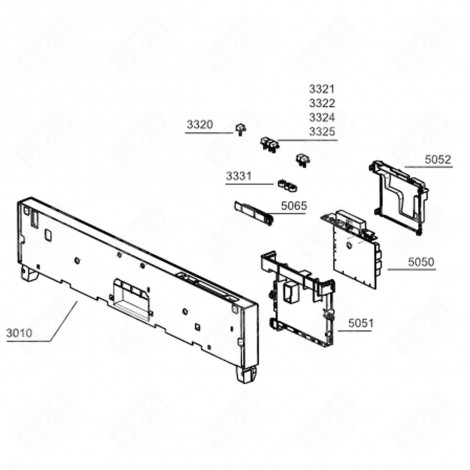 PANEL STRIP (REF. 3010) DISHWASHER - 1745950108