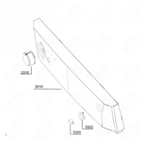 PANEL STRIP (REF. 3010) DISHWASHER - 1742401757