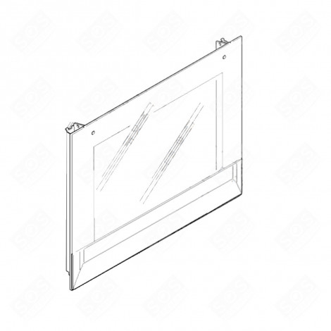 ORIGINAL FRONT GLASS GAS / ELECTRIC OVENS - 00472696
